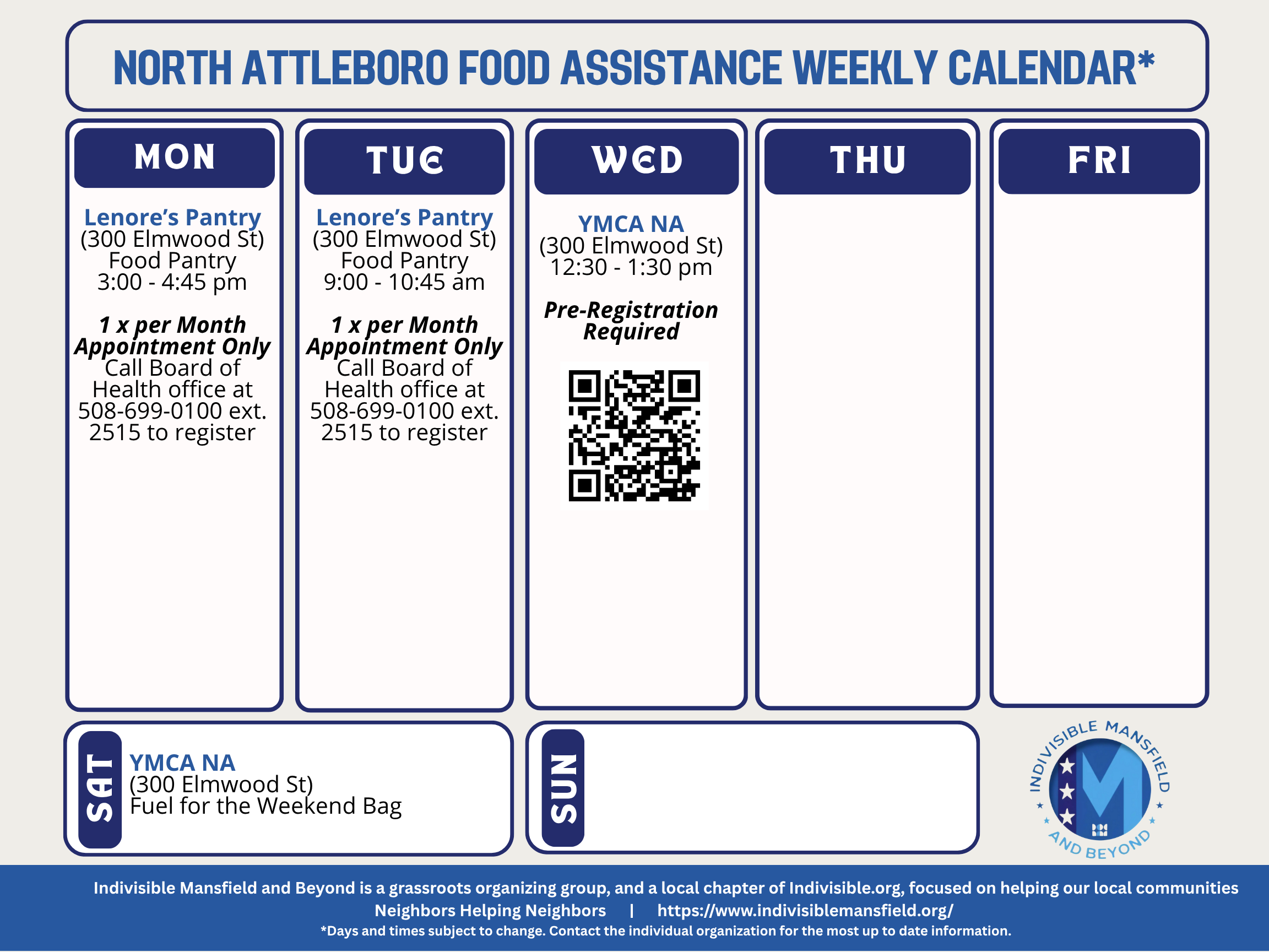 North Attleboro Calendar